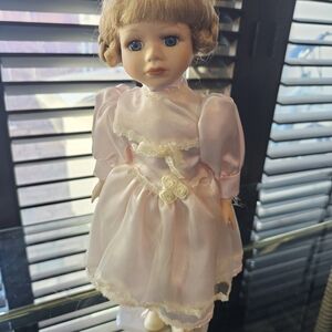 Pink Doll with Braided Hair